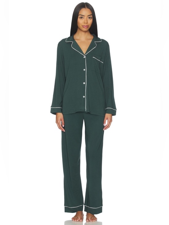 Eberjey Other - Eberjey Gisele TENCEL™ Modal Long PJ Set Green White (Read Description!) Size S